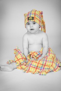 Yellow House Baby Blanket & Hat